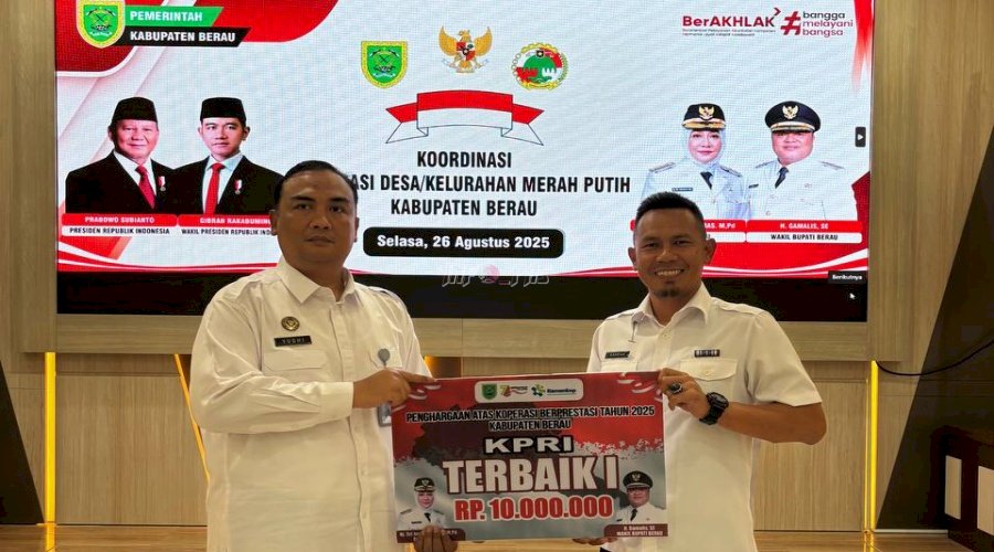 Primkopasindo Rutan Tanjung Redeb Raih Penghargaan KPRI Terbaik I Kabupaten Berau Tahun 2025