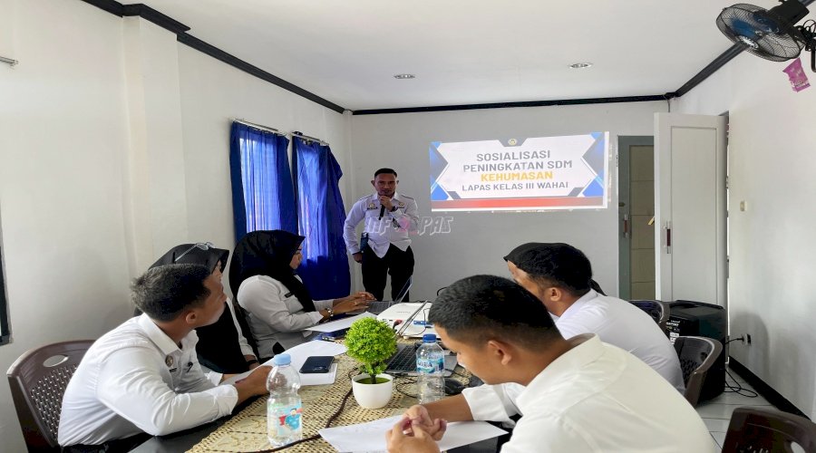 Perkuat SDM dan Layanan Informasi Publik, Lapas Wahai Bekali CASN dengan Sosialisasi Kehumasan