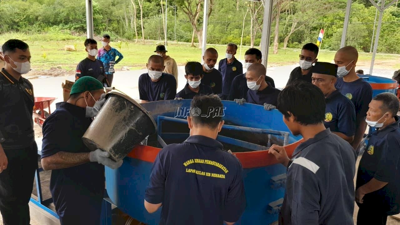 Kanwil Ditjenpas Jateng Launching Pelatihan Pabrik FABA Nusakambangan