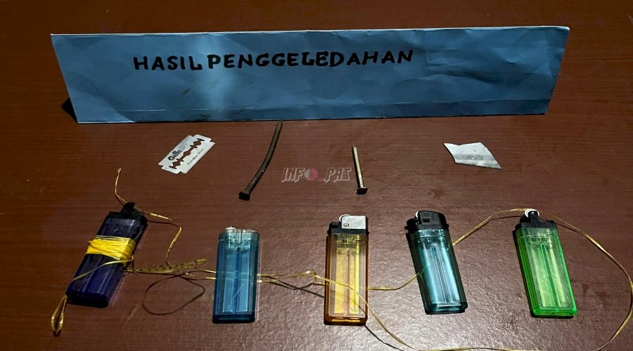 Cegah Barang Terlarang, Lapas Saumlaki Geledah Kamar Hunian Tengah Malam