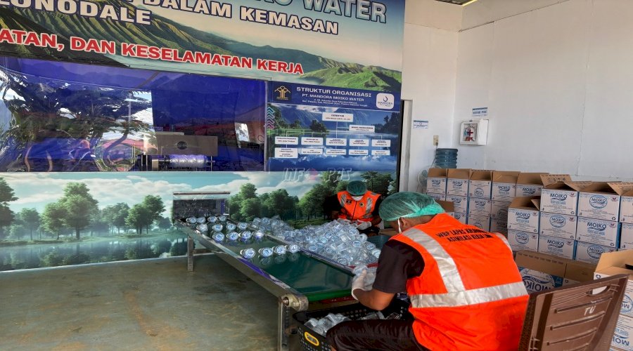 SAE AMDK Moiko Water Lapas Kolonodale Produksi 900 Dus Perhari