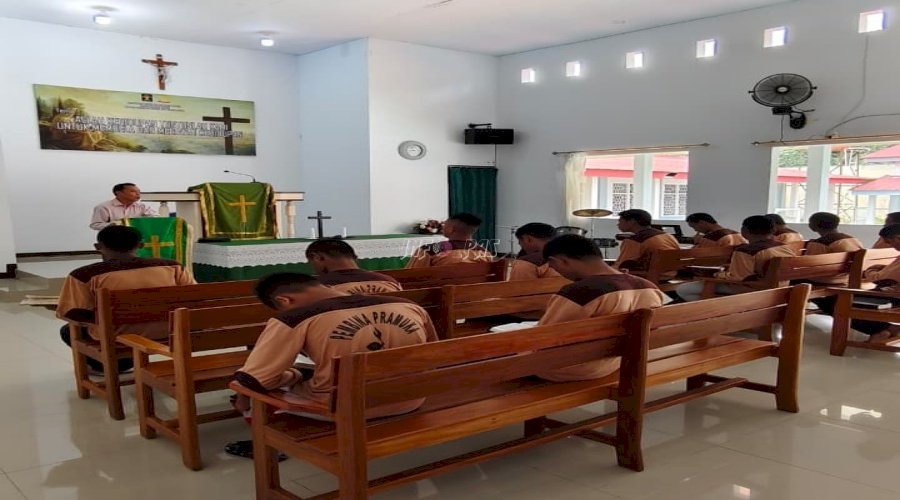 LPKA Ambon Dorong Perubahan Positif Anak Binaan lewat Kegiatan Rohani Kristen