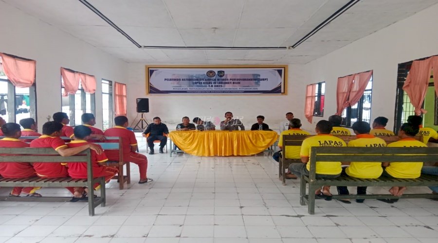 Rehabilitasi dan Pelatihan Kerja Bersertifikat TA 2025 di Lapas Labuhan Bilik Resmi Dibuka