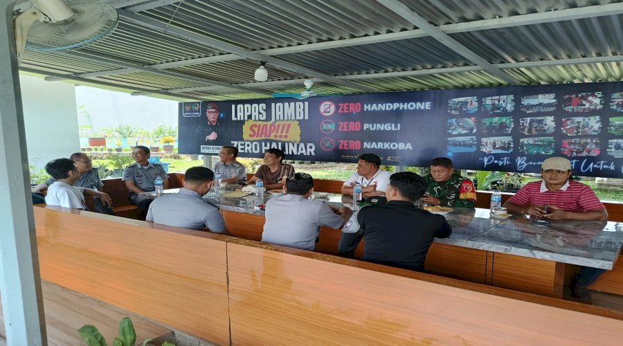Pengamanan di Lapas Jambi Dapat Dukungan dari TNI dan Polri