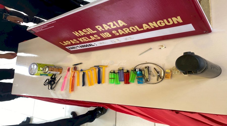 Lapas Sarolangun Geledah Blok Hunian, Pastikan Situasi Tetap Aman dan Kondusif