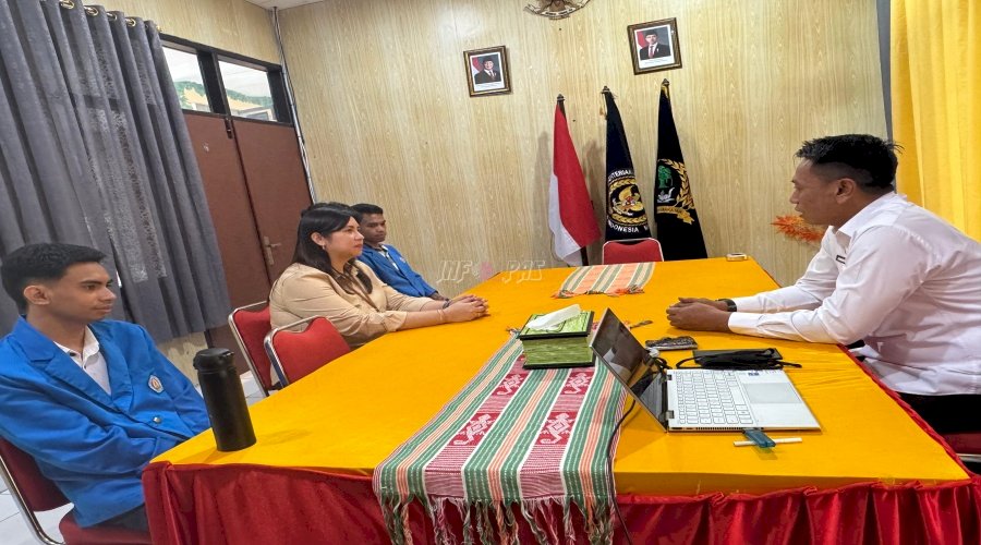 Kanwil Ditjenpas NTT Terima Tiga Mahasiswa Magang dari Politeknik Negeri Kupang