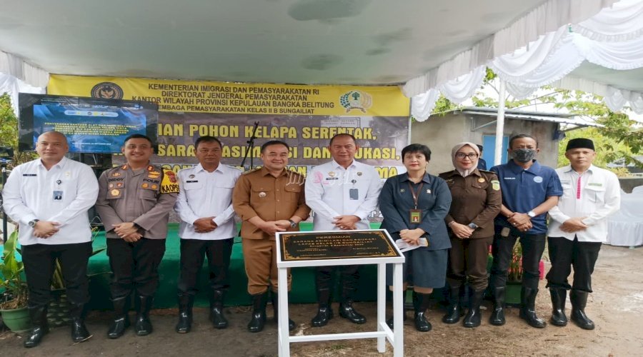 Kakanwil Ditjenpas Babel bersama Pj Bupati Bangka Resmikan SAE Lapas Sungailiat 
