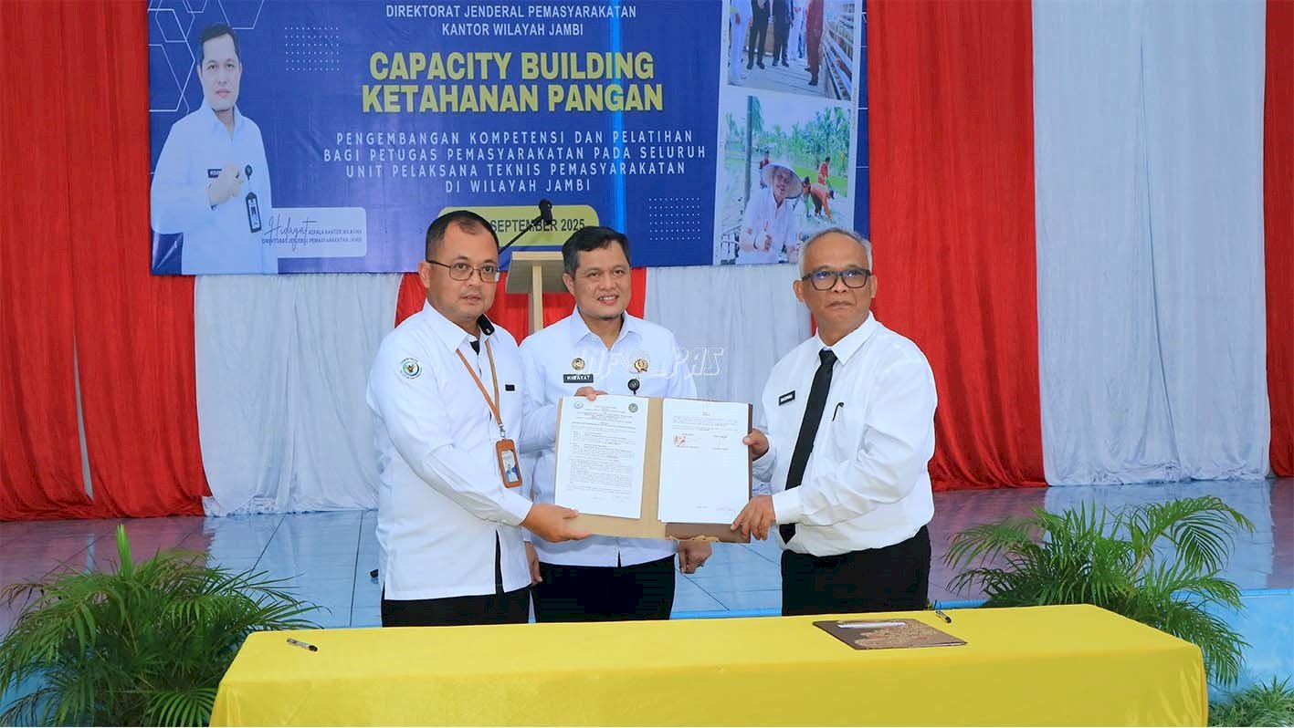 Sinergi MoU & Capacity Building, Pemasyarakatan Jambi Dukung Ketahanan Pangan Nasional