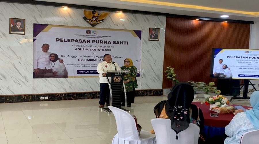 Teladan yang Menginspirasi, Lapas Banyuasin Gelar Purnabakti Agus Susanto
