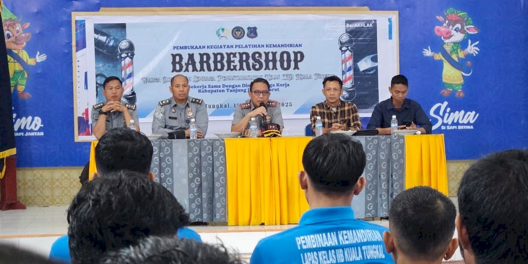 Lapas Kuala Tungkal Kembali Buka Pelatihan Kemandirian Barbershop untuk Warga Binaan