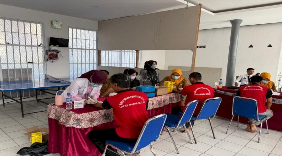 Lapas dan Puskesmas Muara Bulian Gelar Pemeriksaan TBC bagi Warga Binaan