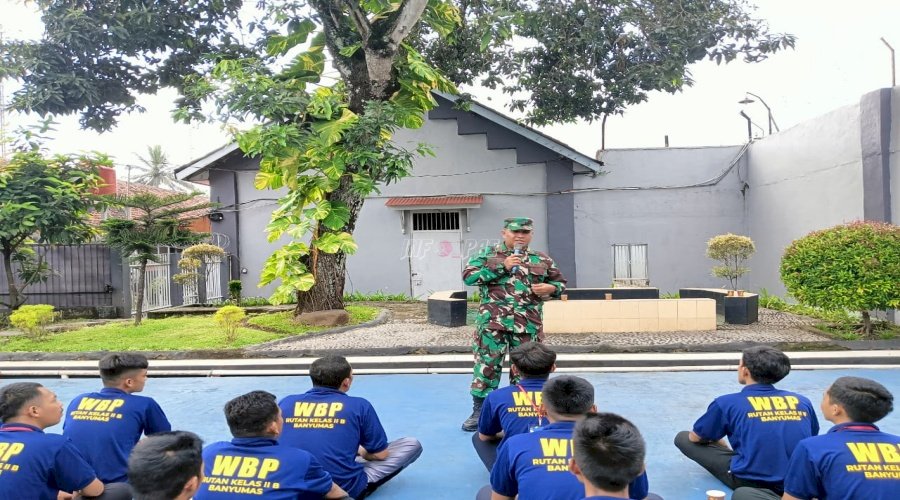 Rutan Banyumas Gelar Pembinaan Kesadaran Bela Negara bagi Warga Binaan 