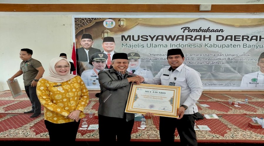Lapas Banyuasin Raih Penghargaan MUI Award Kab. Banyuasin 
