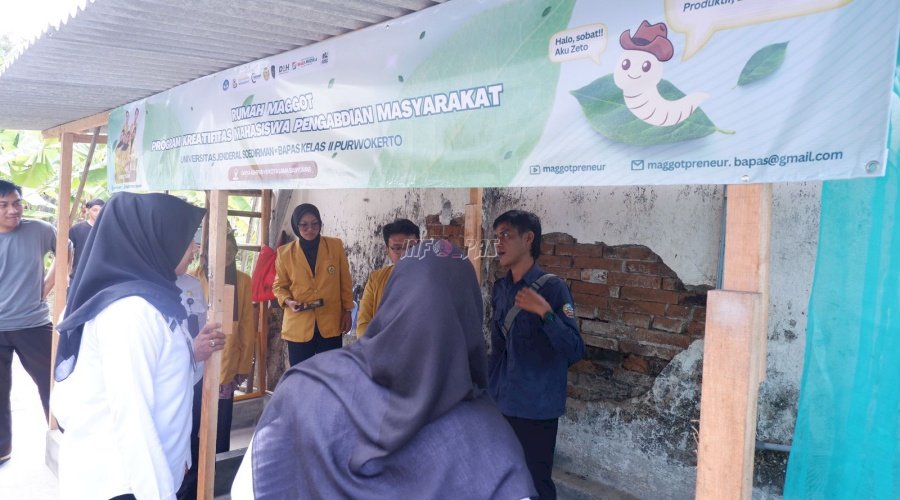 Kembangkan Budidaya Maggot, Bapas Purwokerto Gandeng Mahasiswa Pertanian Unsoed 