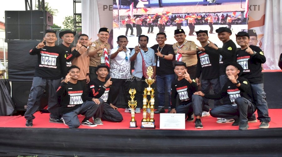 Warga Binaan Rutan Sinjai Juara Umum I Perkemahan Satya Darma Bhakti di Makassar
