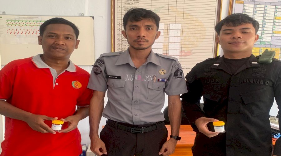 Gencar Berantas Narkoba, Lapas Tual Tes Urine Petugas dan Warga Binaan