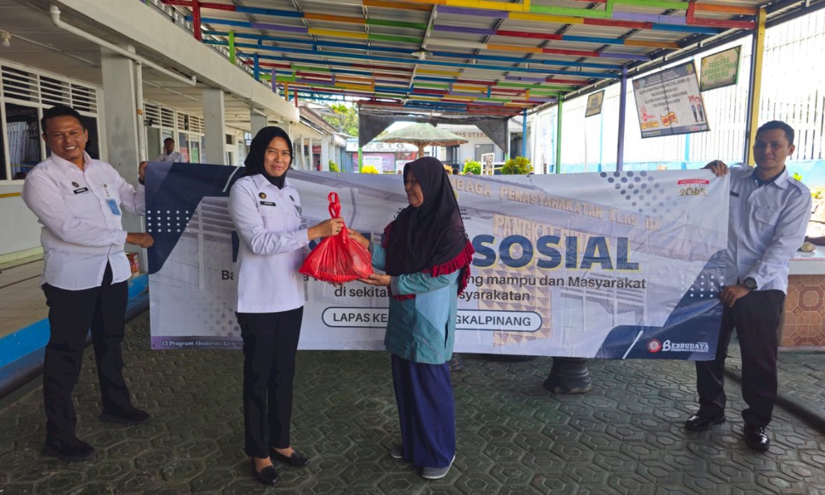 Lapas Pangkalpinang Ringankan Beban Keluarga Warga Binaan lewat Bantuan Sosial