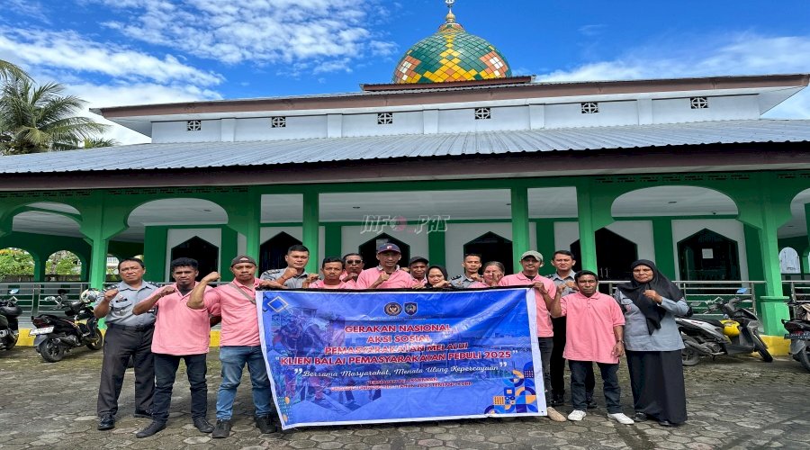Bakti Sosial di Masjid Nurul Islah, Upaya Bapas Ambon Pulihkan Peran Sosial Klien