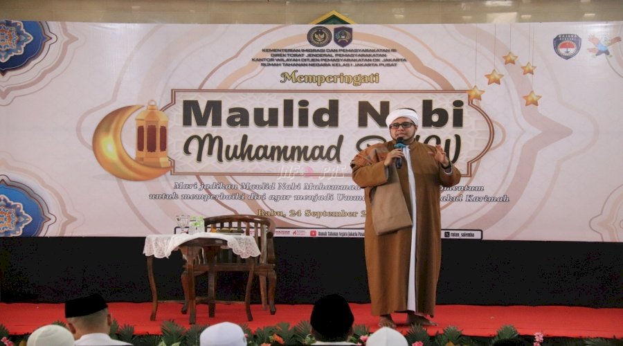  Peringati Maulid Nabi, Rutan Jakarta Pusat Perkuat Pembinaan Spritual Warga Binaan 