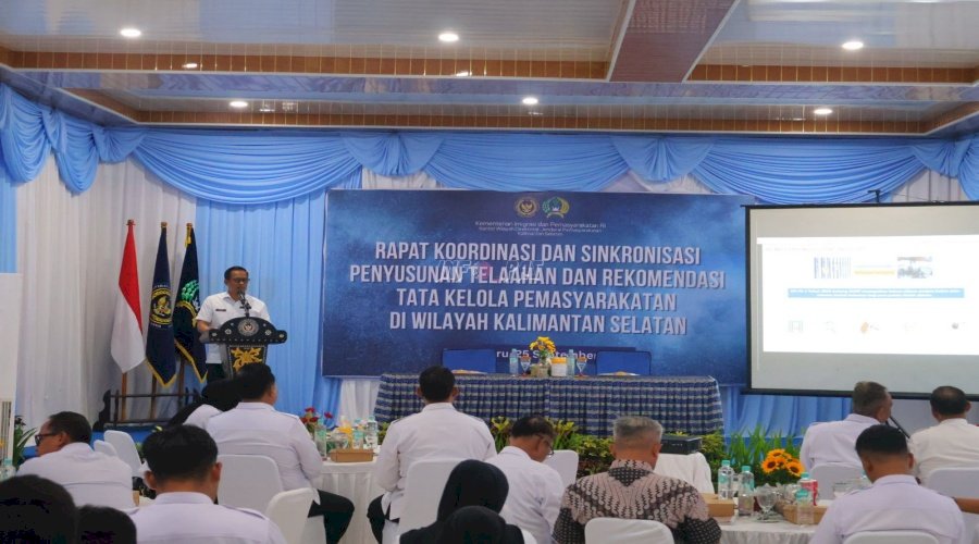 Sinergi Tata Kelola Lebih Baik, Kanwil Ditjenpas Kalsel Gelar Sinkronisasi dan Koordinasi Pemasyarakatan