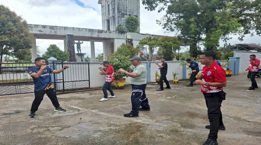 Lapas Saparua Bekali Jajaran dengan Pelatihan Beladiri Prakstis Karate