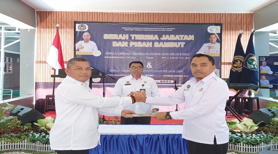 Rotasi Jabatan Kepala UPT, Kanwil Ditjenpas Sulteng Dorong Layanan PRIMA