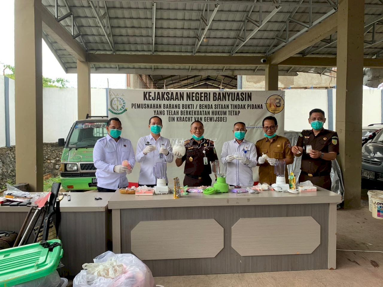 Lapas Banyuasin Dukung Pemusnahan Barang Bukti Narkotika dan Sitaan Kejaksaan