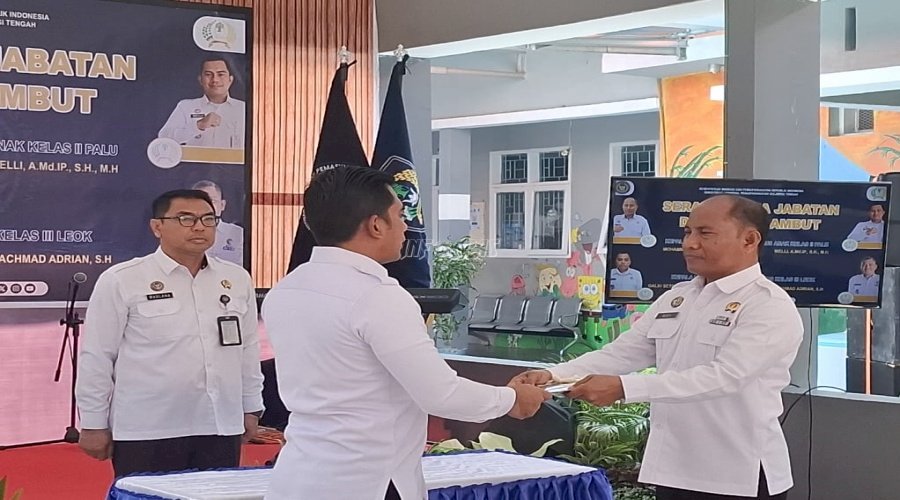 Welli Resmi Gantikan Mohammad Kafi sebagai Kepala LPKA Palu