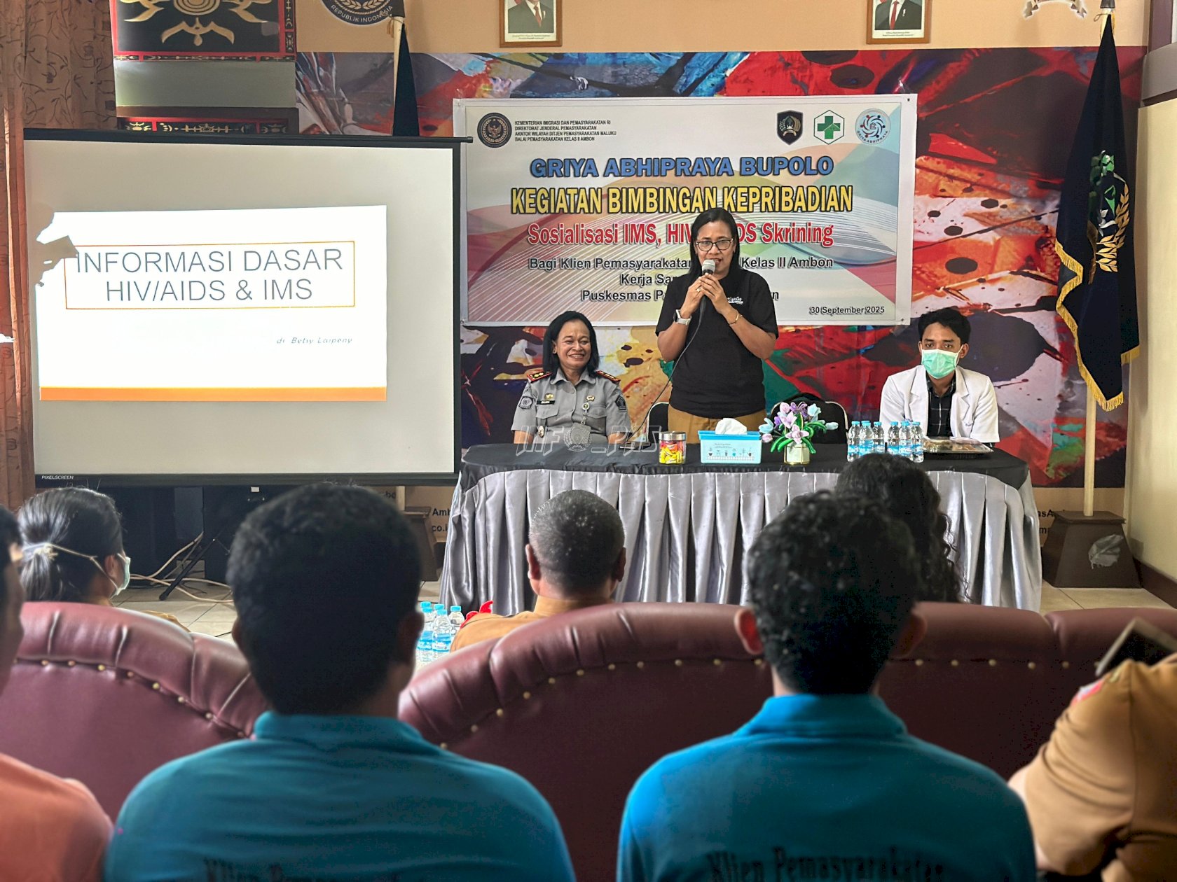 Gandeng Puskesmas Passo, Bapas Ambon Sosialisasi dan Skrining IMS