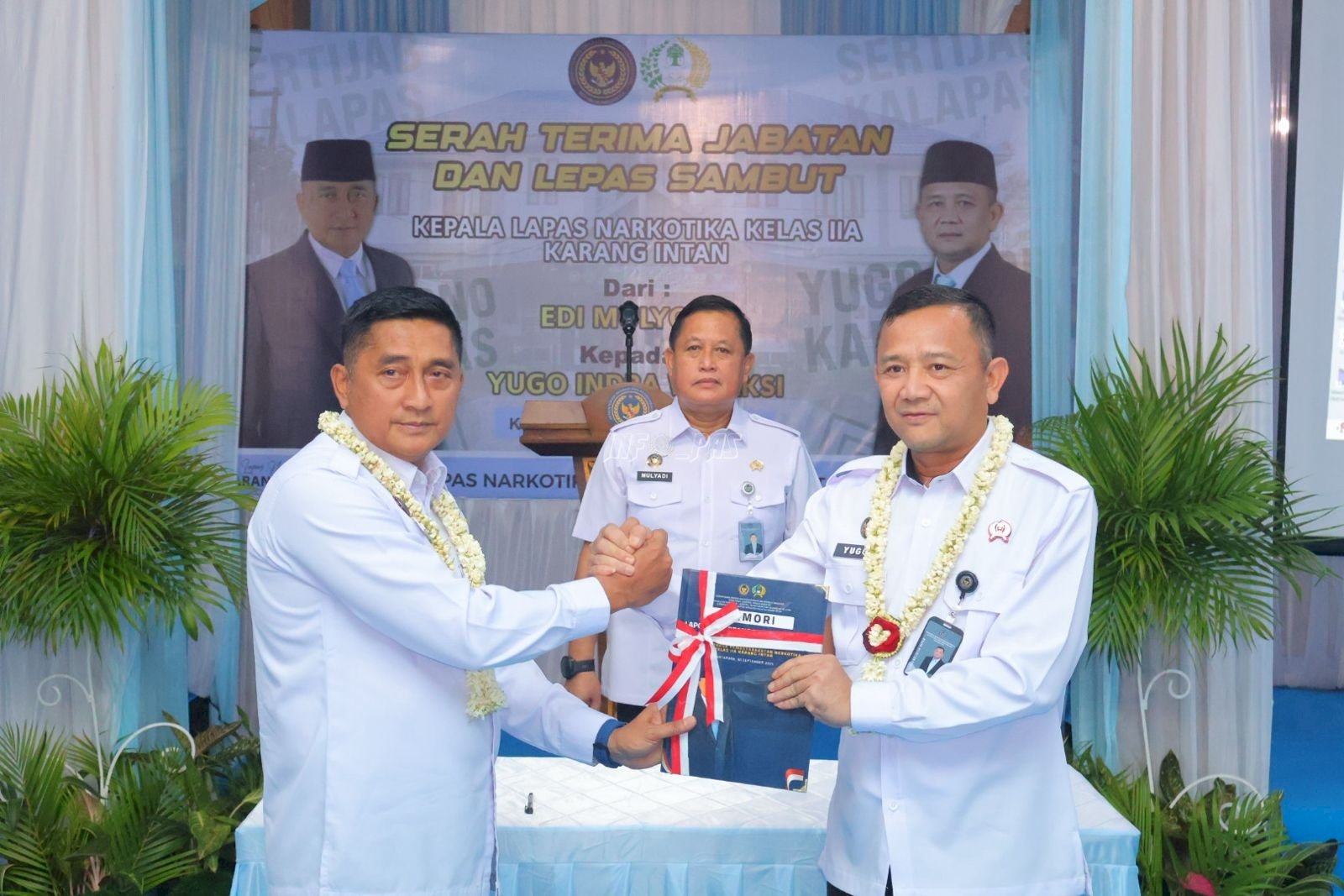 Pisah Sambut Kalapas Narkotika Karang Intan, Kakanwil Ditjenpas Kalsel Dorong Inovasi Berkualitas