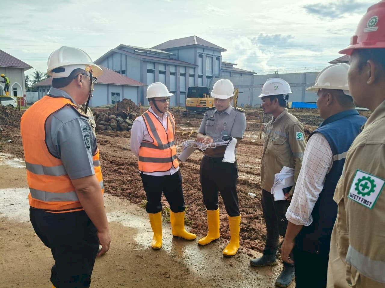 Kawal Proyek Strategis, Kakanwil Ditjenpas Aceh Tinjau Progres Pembangunan Lapas Lhokseumawe