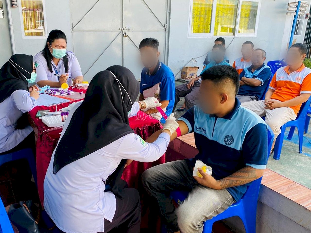 Cegah Penularan Penyakit, Warga Binaan Lapas Tolitoli Jalani Skrining TBC dan HIV/AIDS