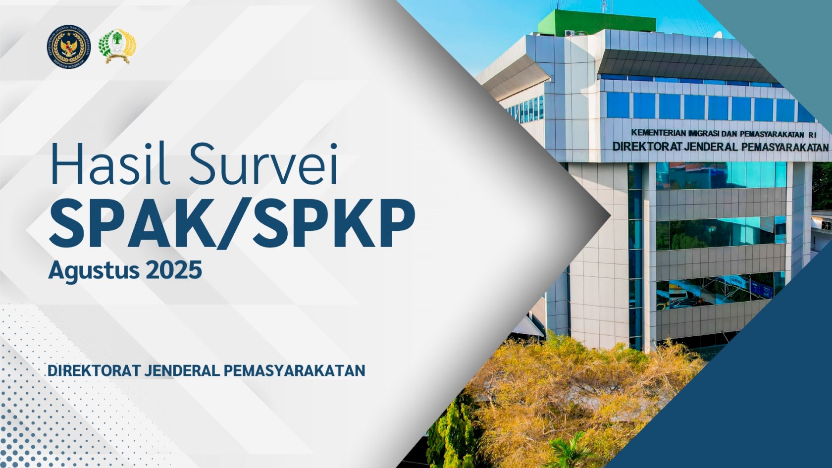Hasil Survei SPAK/SPKP Ditjenpas Periode Agustus 2025