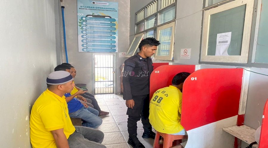 Libatkan Primkopasindo, Wartelsuspas Lapas Namlea Terus Beri Akses Komunikasi Warga Binaan