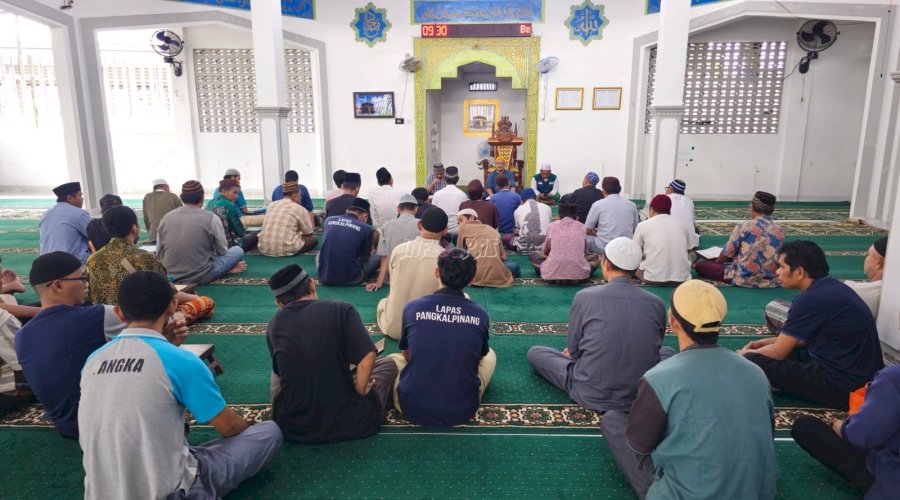 Lapas Pangkalpinang Ajak Warga Binaan Tingkatkan Ibadah lewat Kajian Fiqih Salat