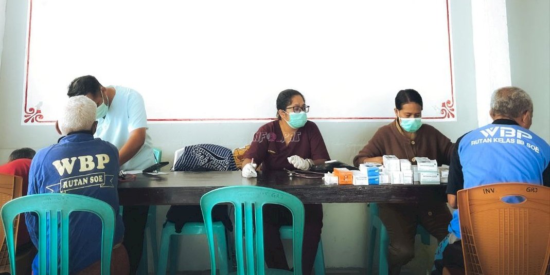 Rutan SoE dan Puskesmas Kota SoE Gelar Pemeriksaan Kesehatan Warga Binaan
