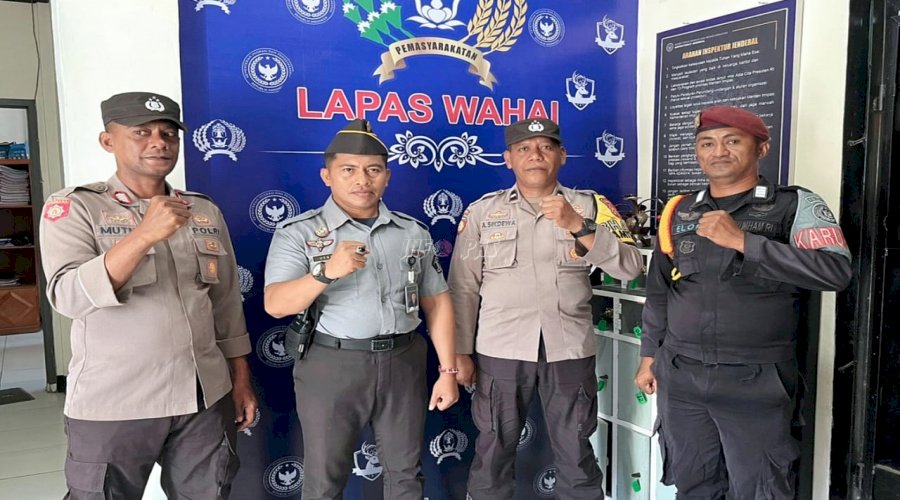 Lapas Wahai dan Polsek Wahai Bersinergi Jaga Stabilitas Kamtib