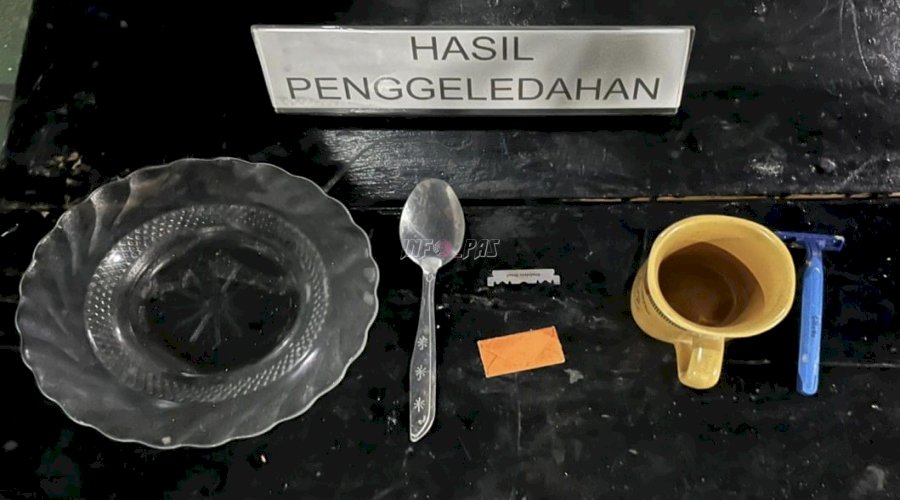 Lapas Wahai Tegaskan Komitmen Bersihkan Barang Terlarang lewat Razia Gabungan 