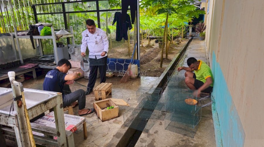 Warga Binaan Lapas Pangkalpinang Sulap Kawat Loket Jadi Perangkap Tikus
