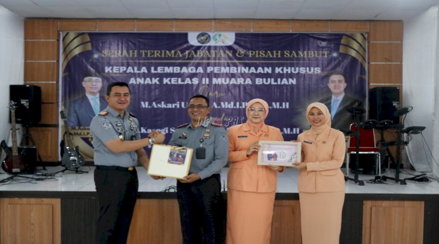 M. Askari Utomo Serahkan Kepemimpinan di LPKA Muara Bulian kepada J. Kasogi Surya Fattah