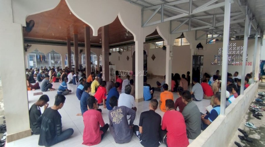 Warga Binaan Lapas Tolitoli Ikuti Pembinaan Kerohanian Islam