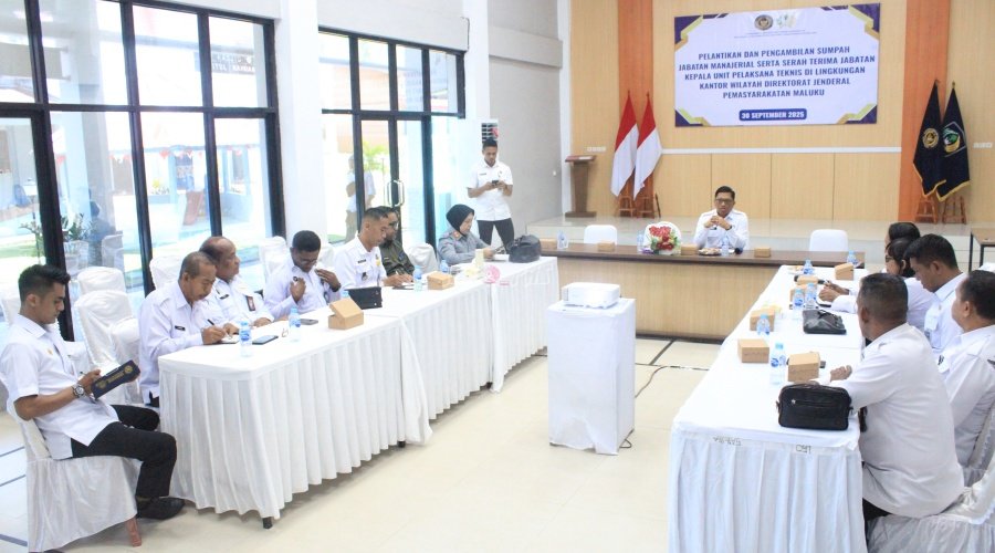 Kakanwil Ditjenpas Maluku Pantau Capaian Triwulan III dan Persiapan Triwulan IV