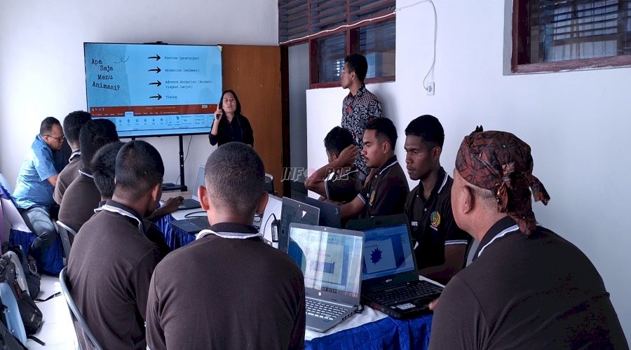  Rutan Bajawa dan Yayasan Pondok Kasih Kembali Gelar Kursus Komputer bagi Warga Binaan