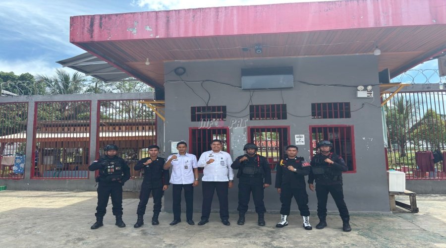 Lapas Dharmasraya dan Brimob Polda Sumbar Bersinergi Jaga Keamanan dan Ketertiban