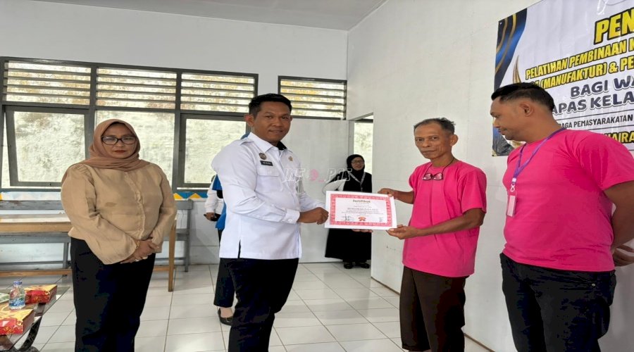 Lapas Bandanaira Tutup Pelatihan Kemandirian, Warga Binaan Didorong Lebih Produktif 