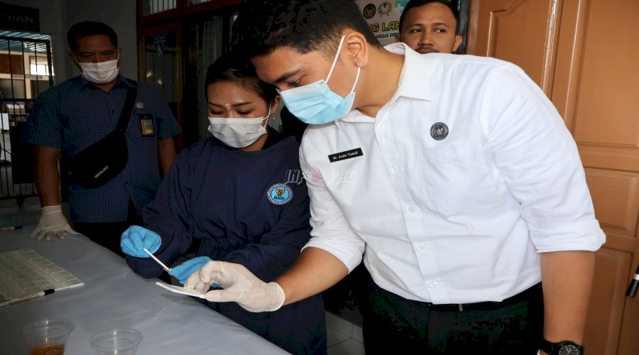 Rutan Negara Tes Urine Petugas dan Warga Binaan, Komitmen Jaga Integritas Tanpa Narkoba