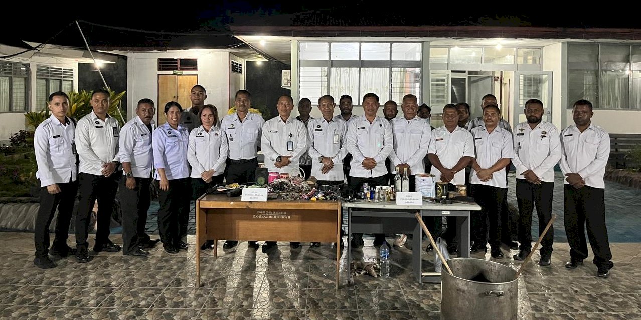 Jaga Kamtib di Lapas, Kanwil Ditjenpas NTT Razia Lapas Atambua