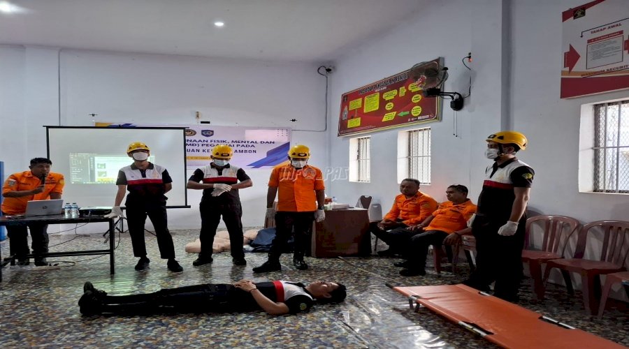Lapas Perempuan Ambon Tingkatkan Kesiapsiagaan Hadapi Situasi Darurat lewat Pembinaan FMD bersama Basarnas Ambon
