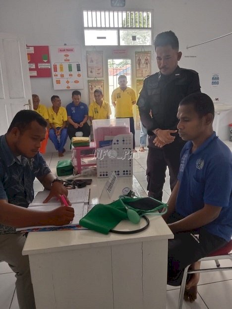 Cegah Penyakit di Musim Pancaroba, Lapas Namlea Gelar Skrining Kelompok Rentan