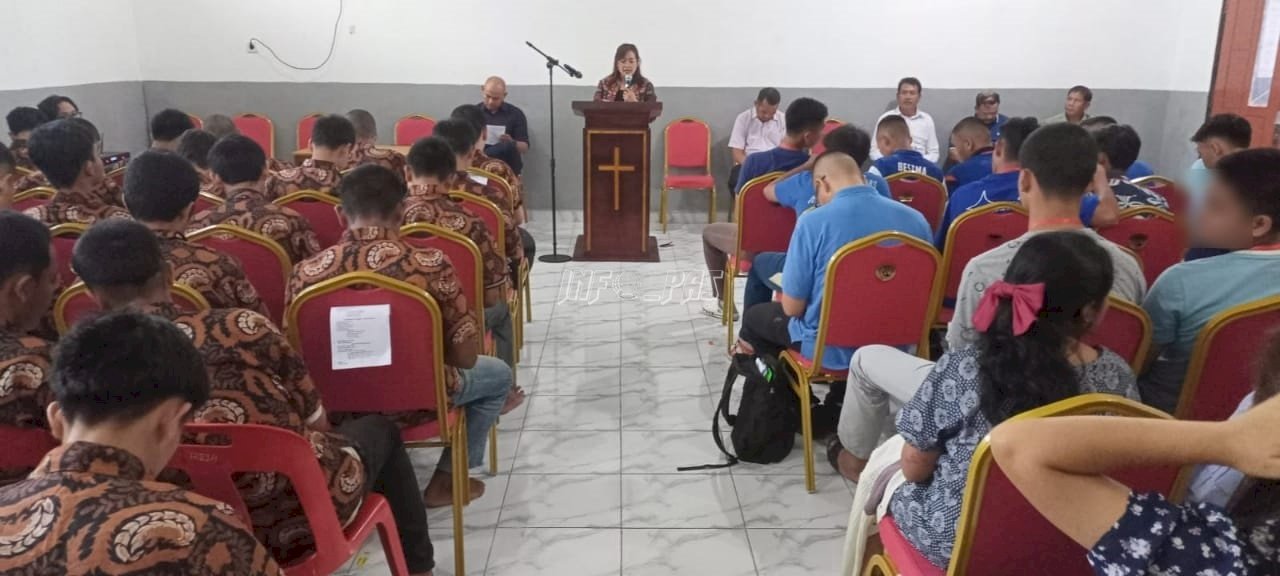 Sinergi LPKA Medan dan GBKP Jandi Meriah Tanamkan Keimanan Anak Binaan